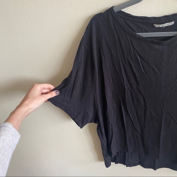OAK + FORT Black Batwing Shirt Size Small - Picture 5 of 6